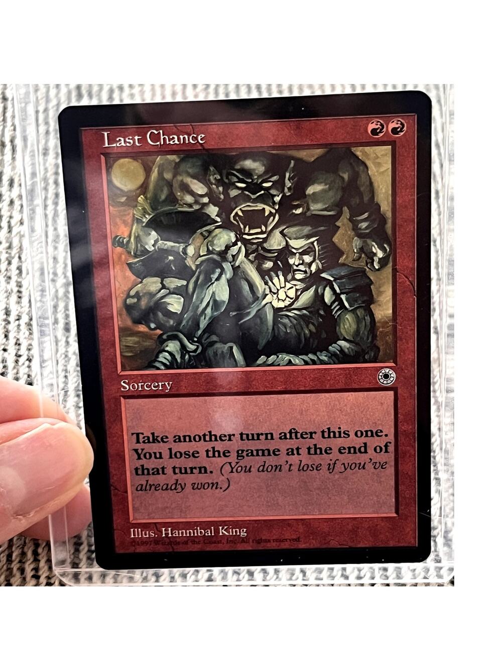 Last Chance – MTG Portal 1997 – Excellent LP – Vintage Magic Card